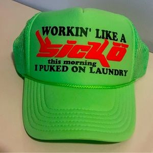 Sicko trucker green hat